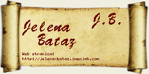 Jelena Bataz vizit kartica